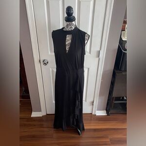 Ashy Steward nwt black dress with ruffles